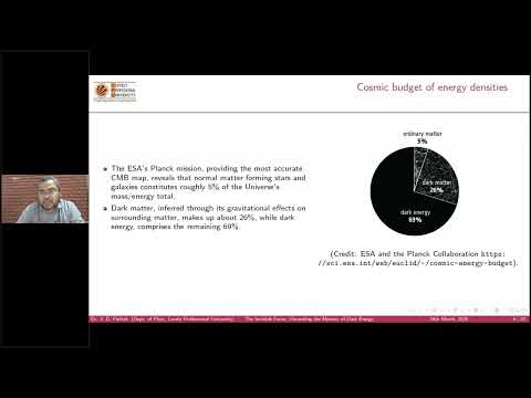 A Webinar On The Invisible Force Unraveling the Mystery of Dark Energy