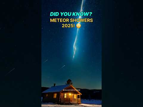 Meteor showers of 2025! ☄️ #2025 #shorts #facts #newyear2025
