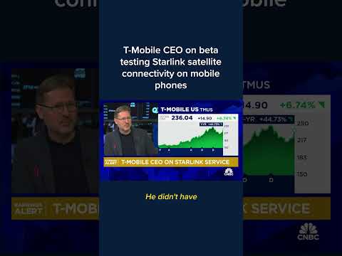 T-Mobile CEO on beta testing Starlink satellite connectivity on mobile phones