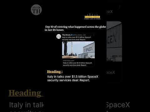 Italy in talks over $1.5 billion SpaceX security services deal: Report. Elon Musk richest man Meloni