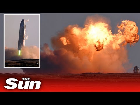 SpaceX Starship explosion - Elon Musk&#039;s rocket goes up in flames