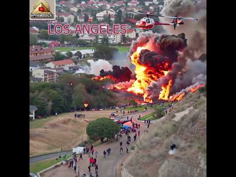 AI Brings Los Angeles Fire to Life: Dramatic Hill Station Inferno &amp; Heroic Rescu #aiinfluencers