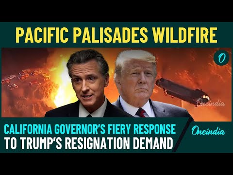 Trump Vs Newsom Blame Game begins on Los Angeles Pacific Palisades California Wildfires