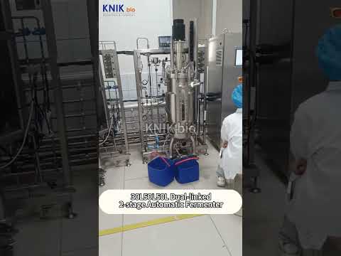 KNIKbio 30L/50L/50L Dual-Linked 2-Stage Automatic Fermenter | Scalable Fermentation Technology