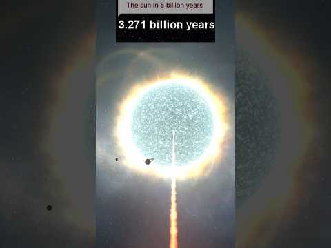 The sun in 5 billion years 😱  ||  #sun #space #supergiant #shorts #youtubeshorts #viral #explore