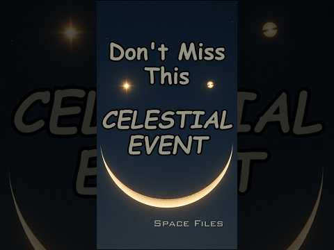 Don’t Miss This Rare Celestial Event! Venus, Saturn &amp; Moon Align 🌌 #Shorts”
