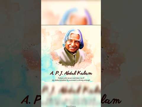 Tribute to APJ Abdul Kalam: The Space Pioneer of India 🙌 || #missileman #apj #isro #space #shorts