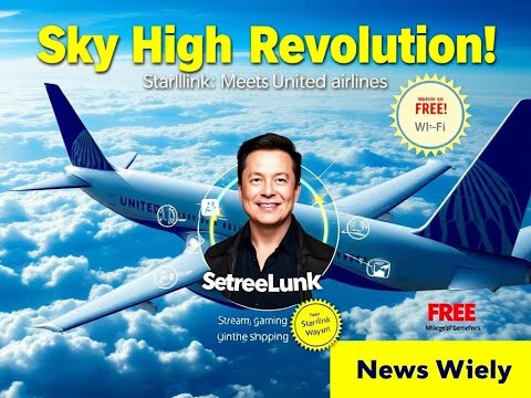 &quot;United Airlines Introduces Starlink Wi-Fi! #InFlightInternet&quot;