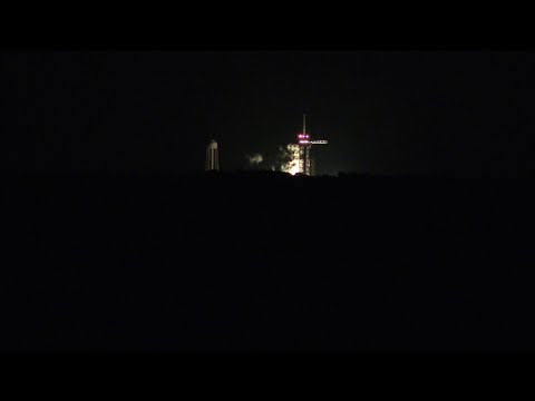 Spectators watch 2nd crewed SpaceX launch
