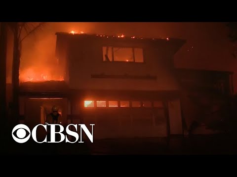 Massive wildfires rage across Southern California