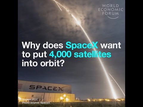 Why does SpaceX want to put 4,000 satellites into orbit