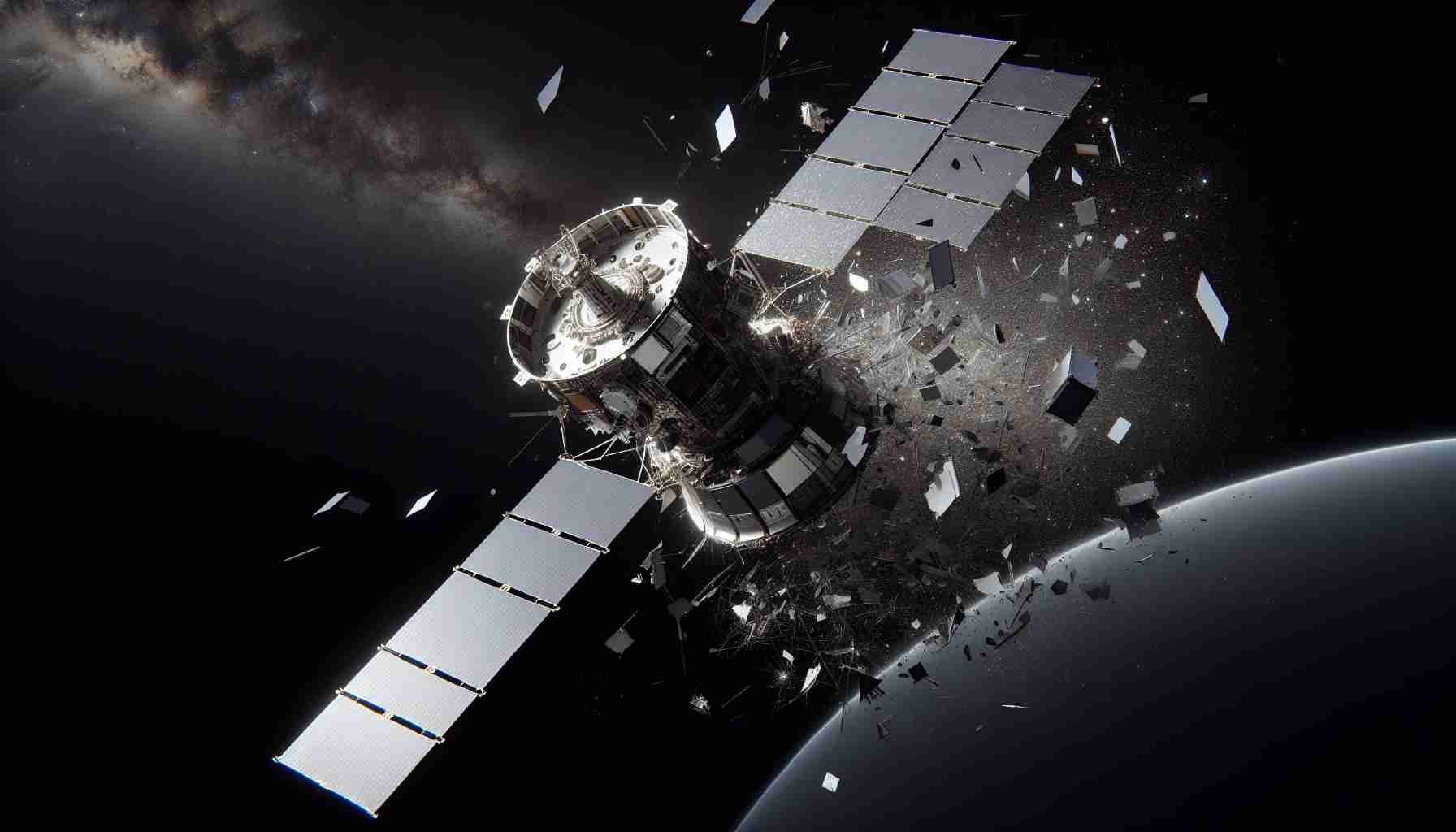 Intelsat Satellite Breaks Apart in Space