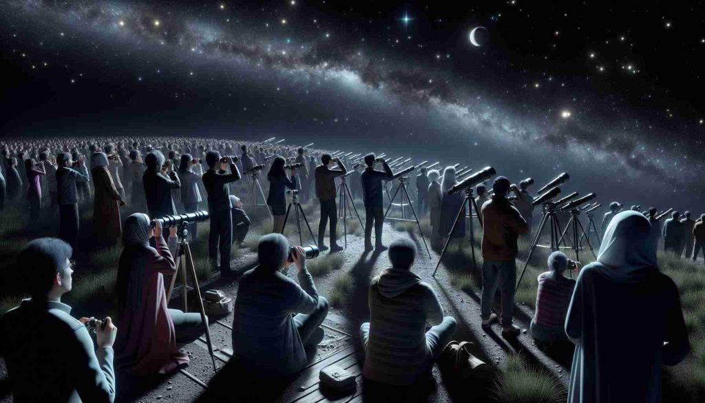Stargazers Await the Arrival of a Celestial Visitor Stargazers Await the Arrival of a Celestial Visitor