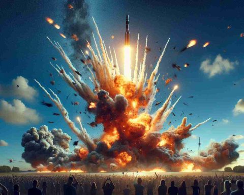 Rocket Explodes Spectacularly! Witnesses Stunned by Fiery Display Rocket Explodes Spectacularly! Witnesses Stunned by Fiery Display